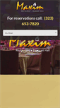 Mobile Screenshot of maximrestaurant.com